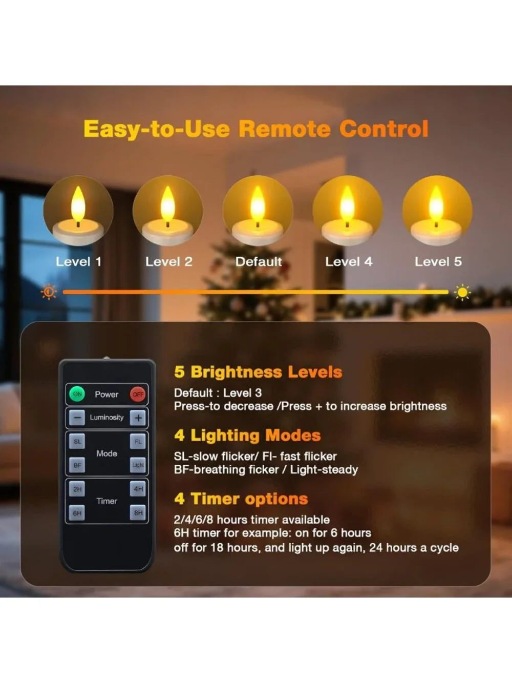 Rechargeable Waterproof Tea Light Candles with Remote & Timer - Perfect for